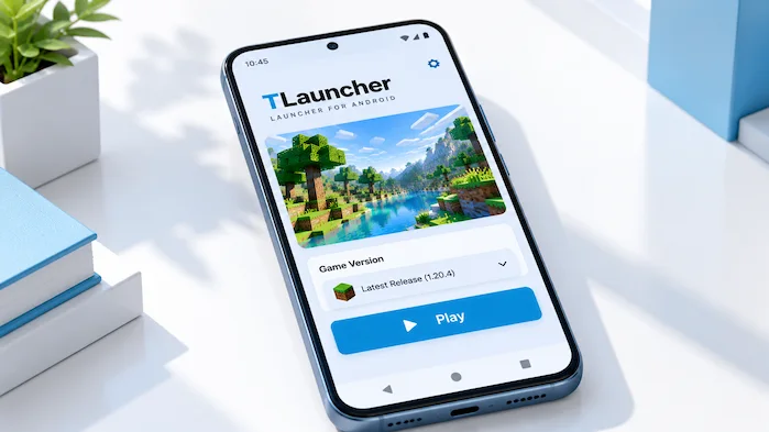 TLauncher for Android Minecraft launcher on smartphone