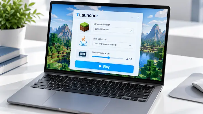 TLauncher for PC Minecraft version Java and RAM settings