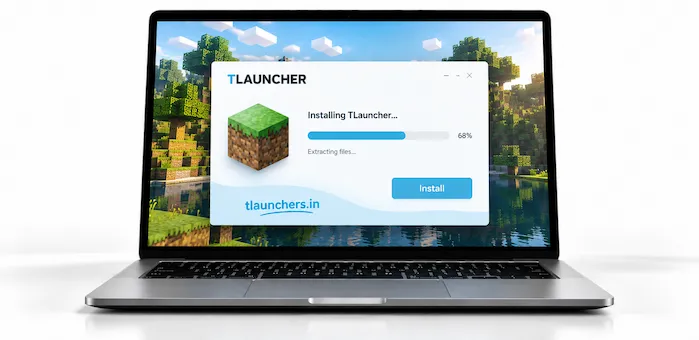 TLauncher installer setup on a Windows PC
